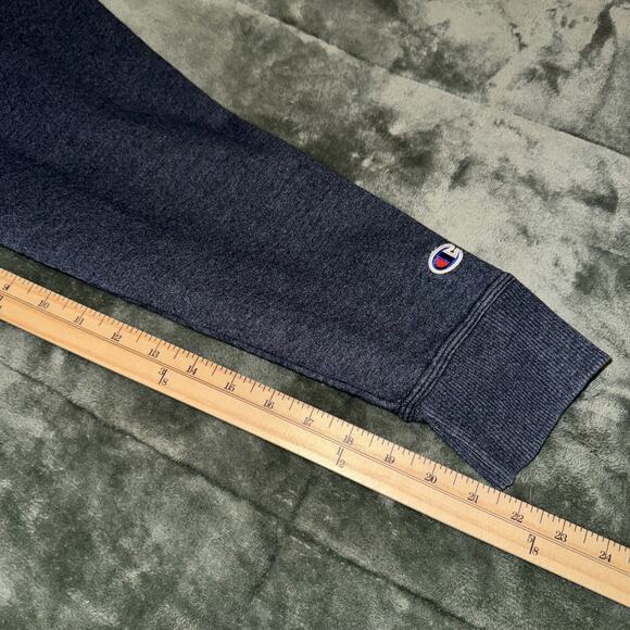 Champion Hoodie Men's Large Gray Cotton Fleece Drawstring Long Sleeve Pullover - Picture 7 of 7